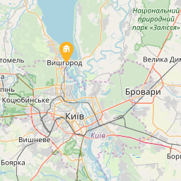 Однокомнатная в Вышгороде посуточно, почасово на карті